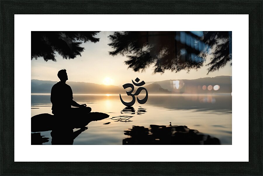Om Final Picture Frame print