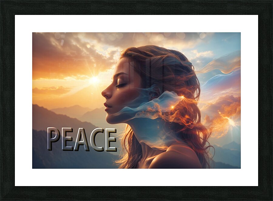 Peace En Picture Frame print