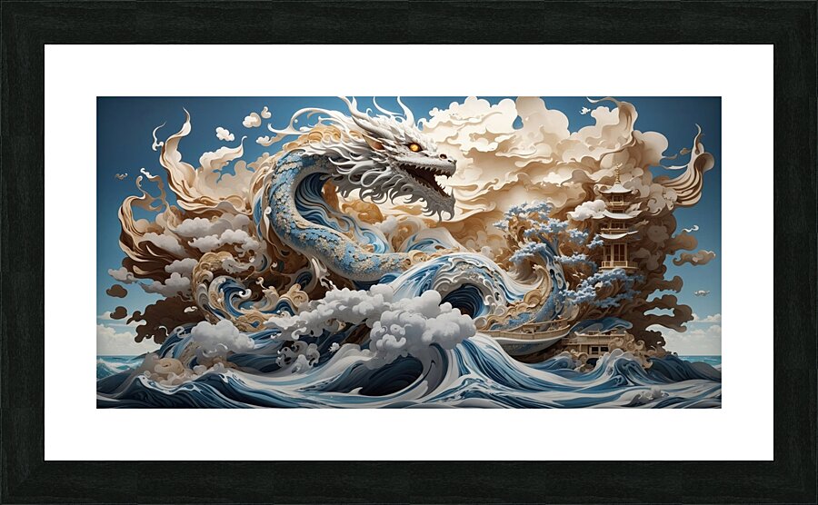 Paper Dragon No1 Picture Frame print