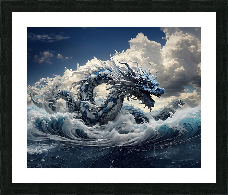 Paper Dragon No4 Picture Frame print