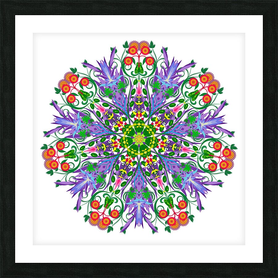 Mandala 013 Picture Frame print