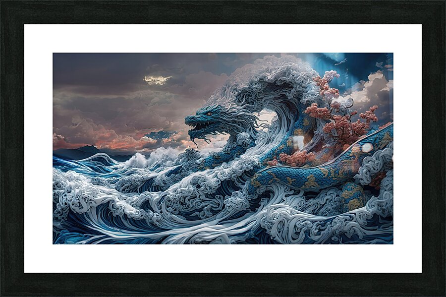 dragon No9 Picture Frame print