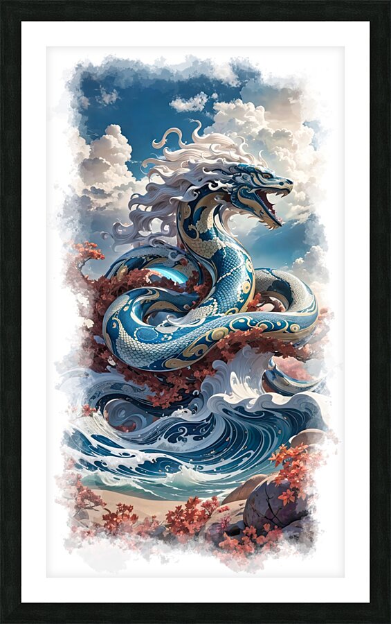 dragon No10 Picture Frame print