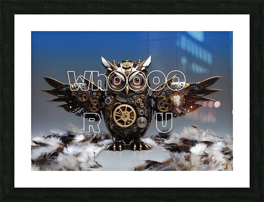 Mech Owl 2 Picture Frame print