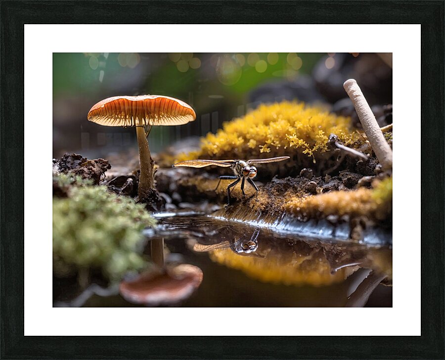 Dragonfly Reflections Picture Frame print
