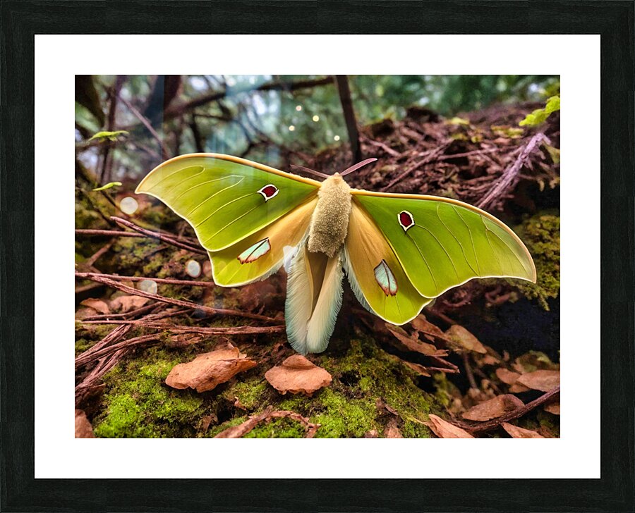 Luna Moth - Red Eye 2 Picture Frame print
