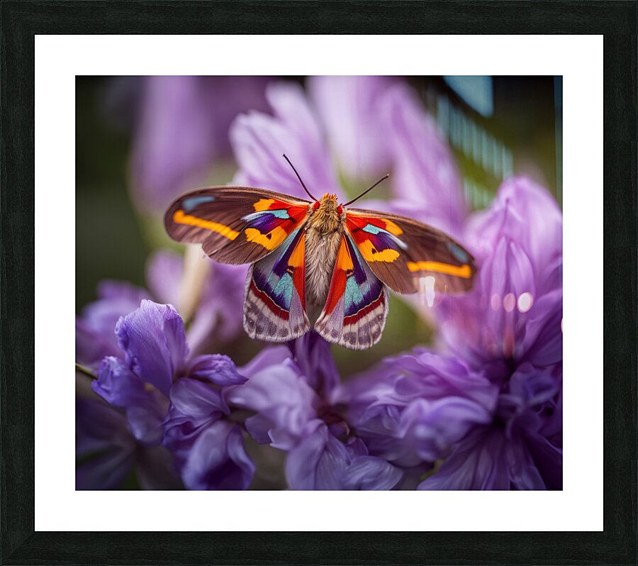 Red Eye Moth - Multi-Color Picture Frame print