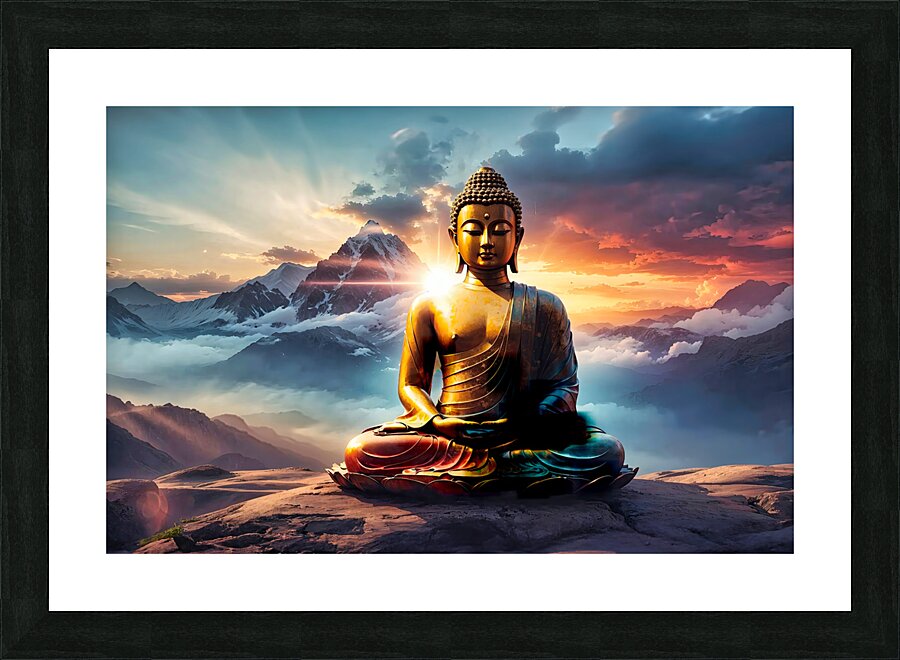 buddha no1 Picture Frame print
