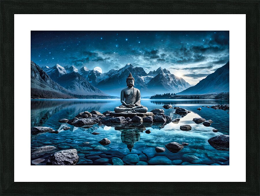 buddha no2 Picture Frame print