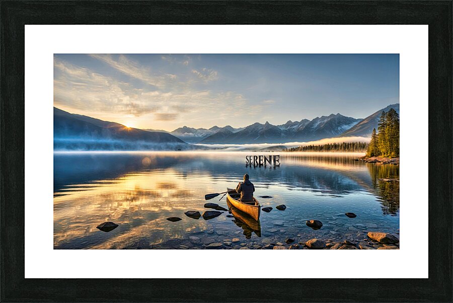 serene 1 Picture Frame print