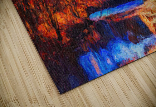 Fall Fire Stream Riven Waters puzzle