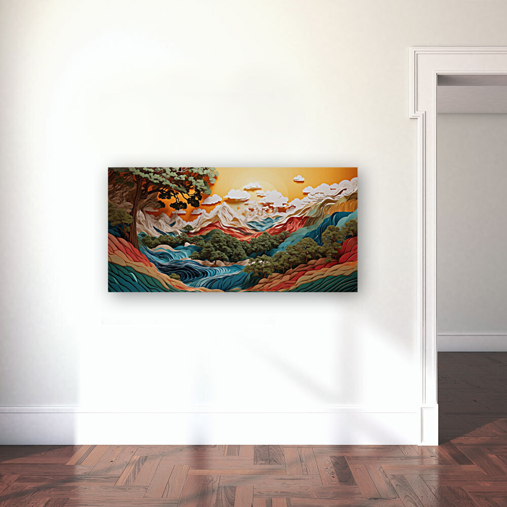 Glacier River Reproduction