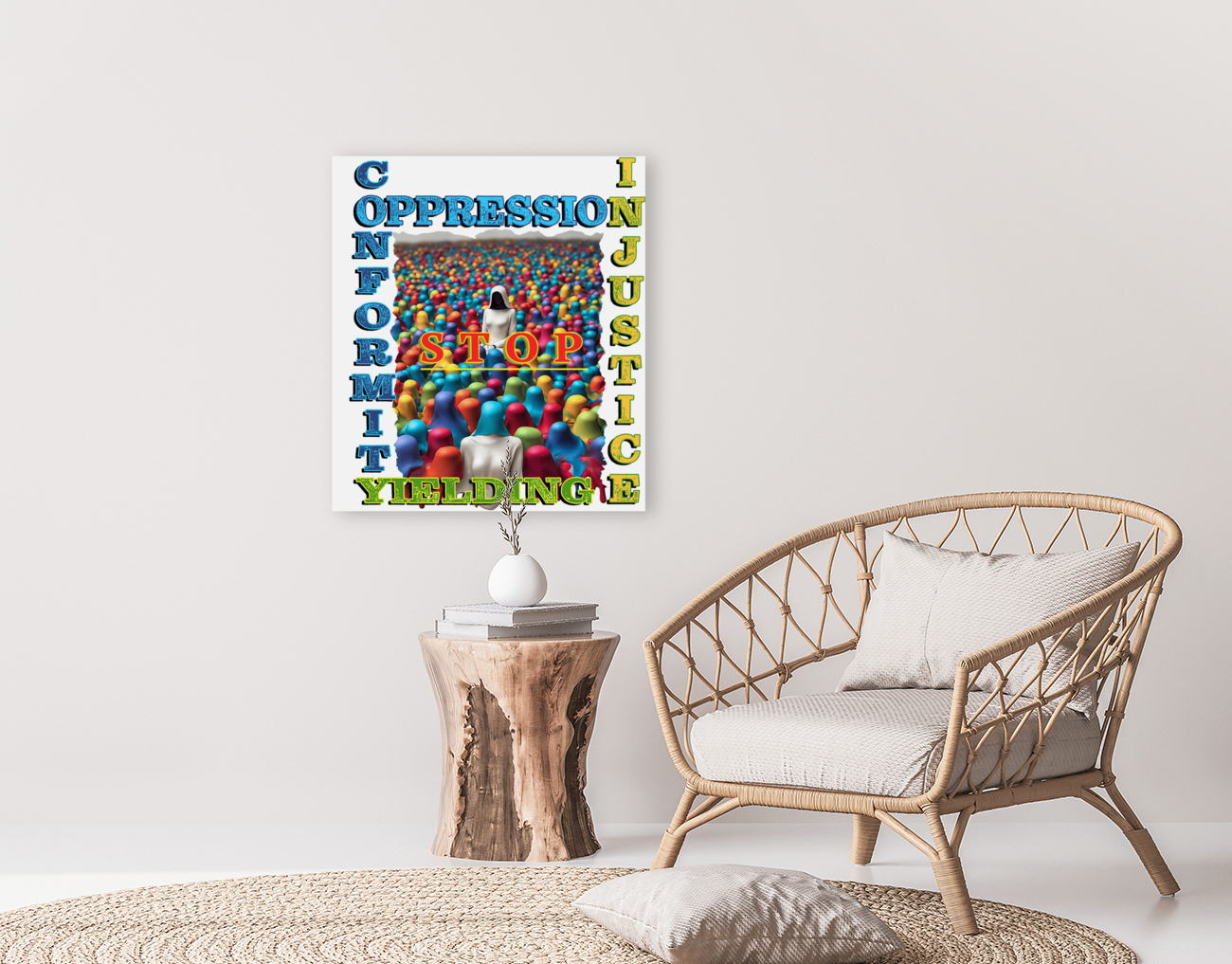 Stop Oppression - Text Version Reproduction