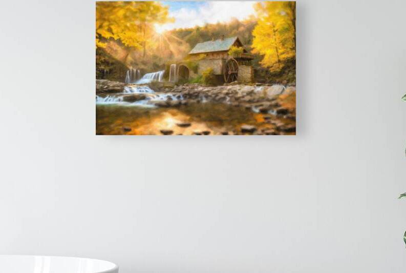 New England Fall at the Old Grinding Mill by Riven Waters