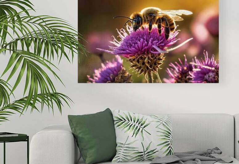Thistle Bee by Riven Waters