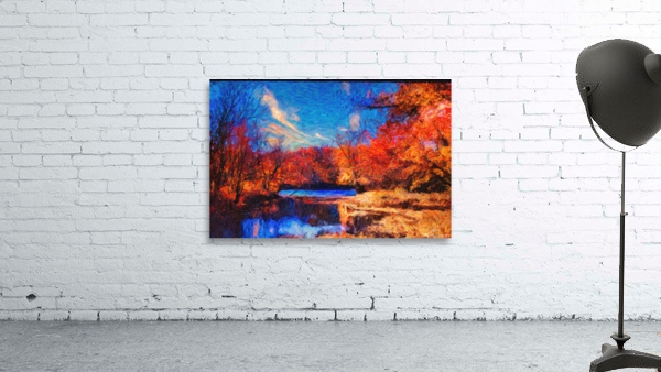 Fall Fire Stream Wall Preview