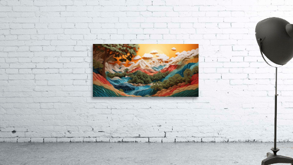 Glacier River Wall Preview