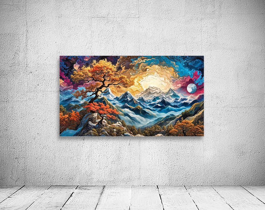 Fractal Skies Wall Preview