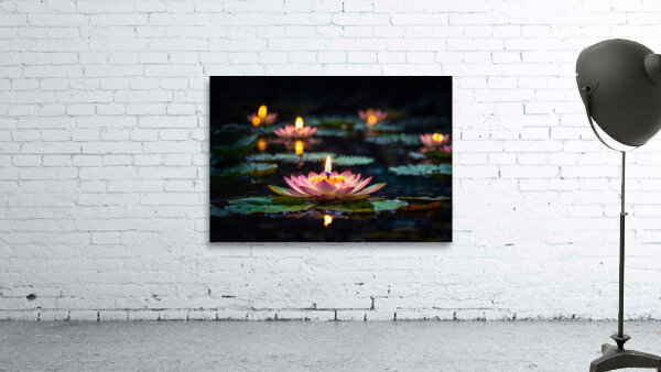 Lotus Floating Candle Wall Preview
