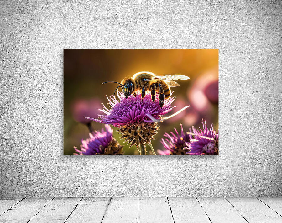 Thistle Bee Wall Preview