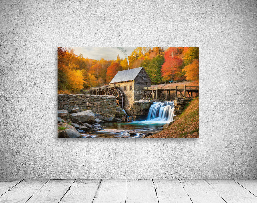 Old Mill Stream in the Fall Wall Preview