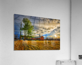 Old Barn Sunset Acrylic Print