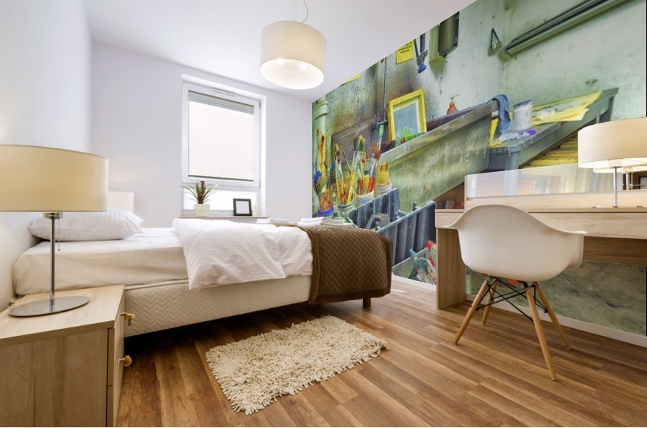 Paintbrushes Mural print