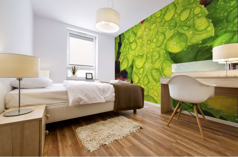 Green Leaf Mural print