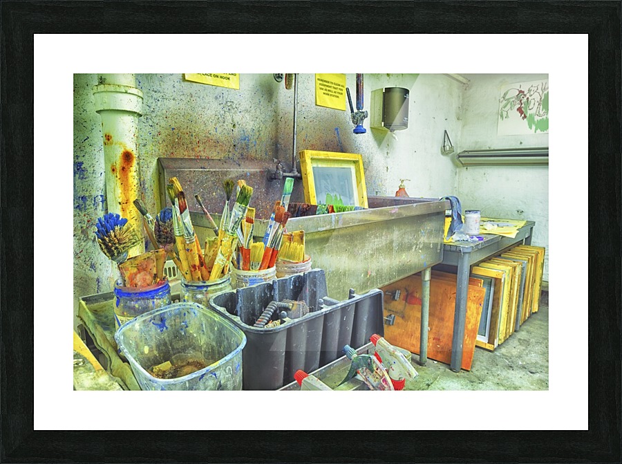 Paintbrushes Picture Frame print