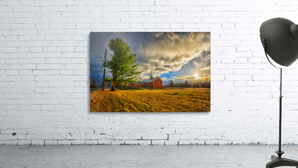 Old Barn Sunset Wall Preview