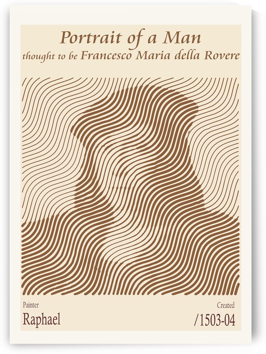 Portrait of a Man thought to be Francesco Maria della Rovere – Raphael   by The Hypnotized Art