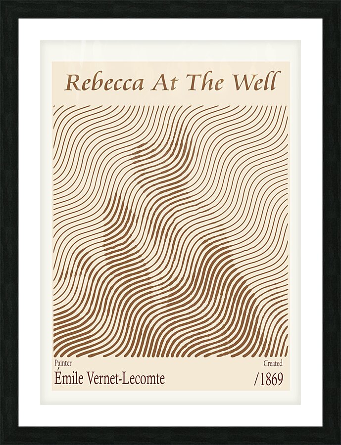 Rebecca At The Well – Emile Vernet-Lecomte 1869 Picture Frame print