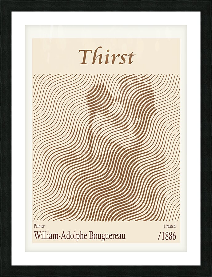 Thirst – William-Adolphe Bouguereau 1886 Picture Frame print