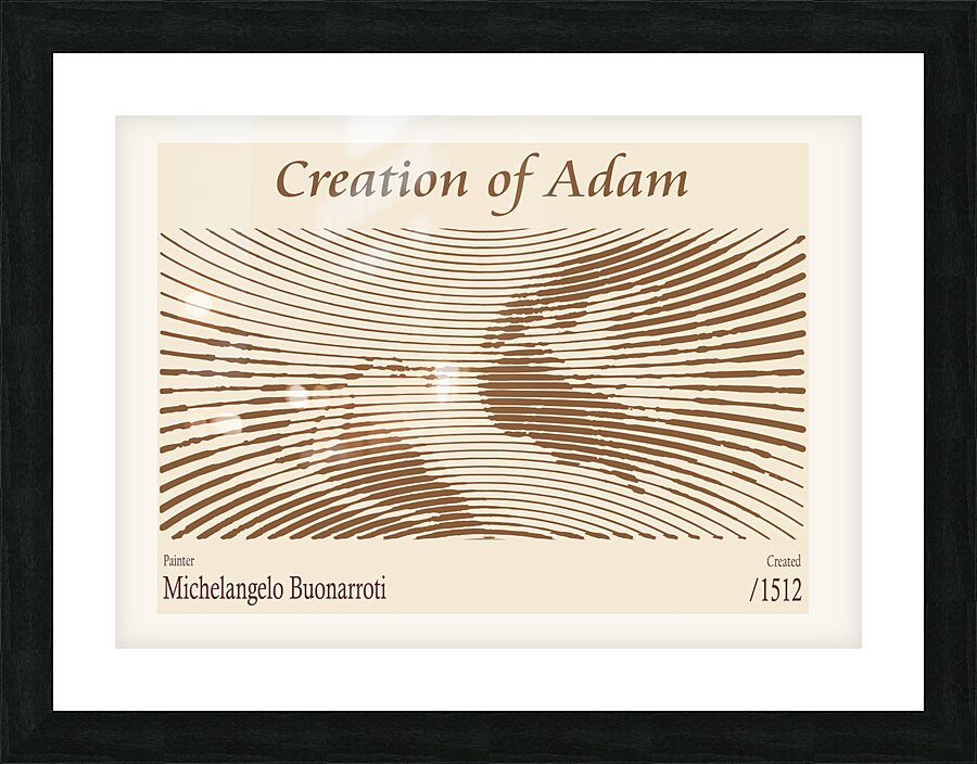 Creation of Adam – Michelangelo Buonarroti 1512 Picture Frame print