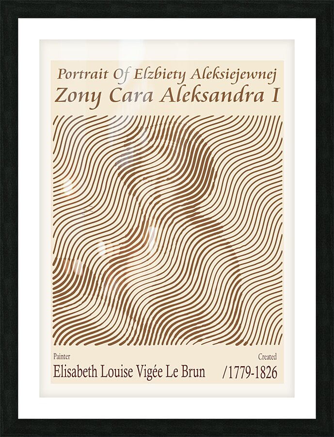 Portrait Of Elzbiety Aleksiejewnej Zony Cara Aleksandra I – Elisabeth Louise Vigee Le Brun 1779-1826 Picture Frame print