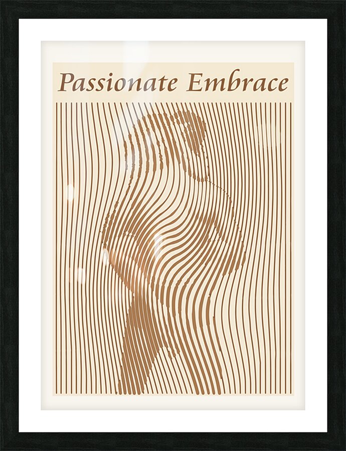 Passionate Embrace Picture Frame print