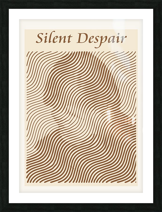 Silent Despair Picture Frame print
