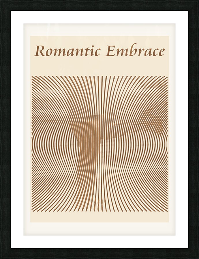 Romantic Embrace Picture Frame print