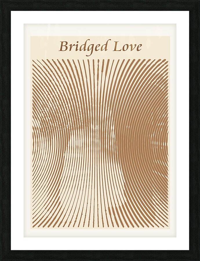 Bridged Love Picture Frame print