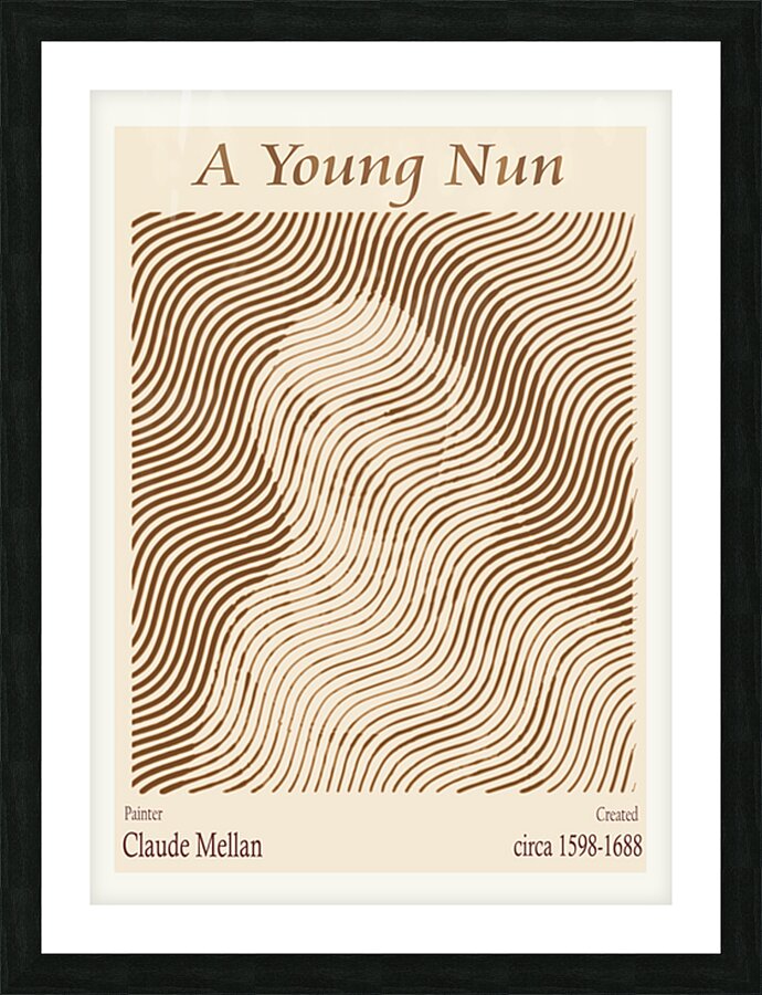 A Young Nun   Picture Frame print