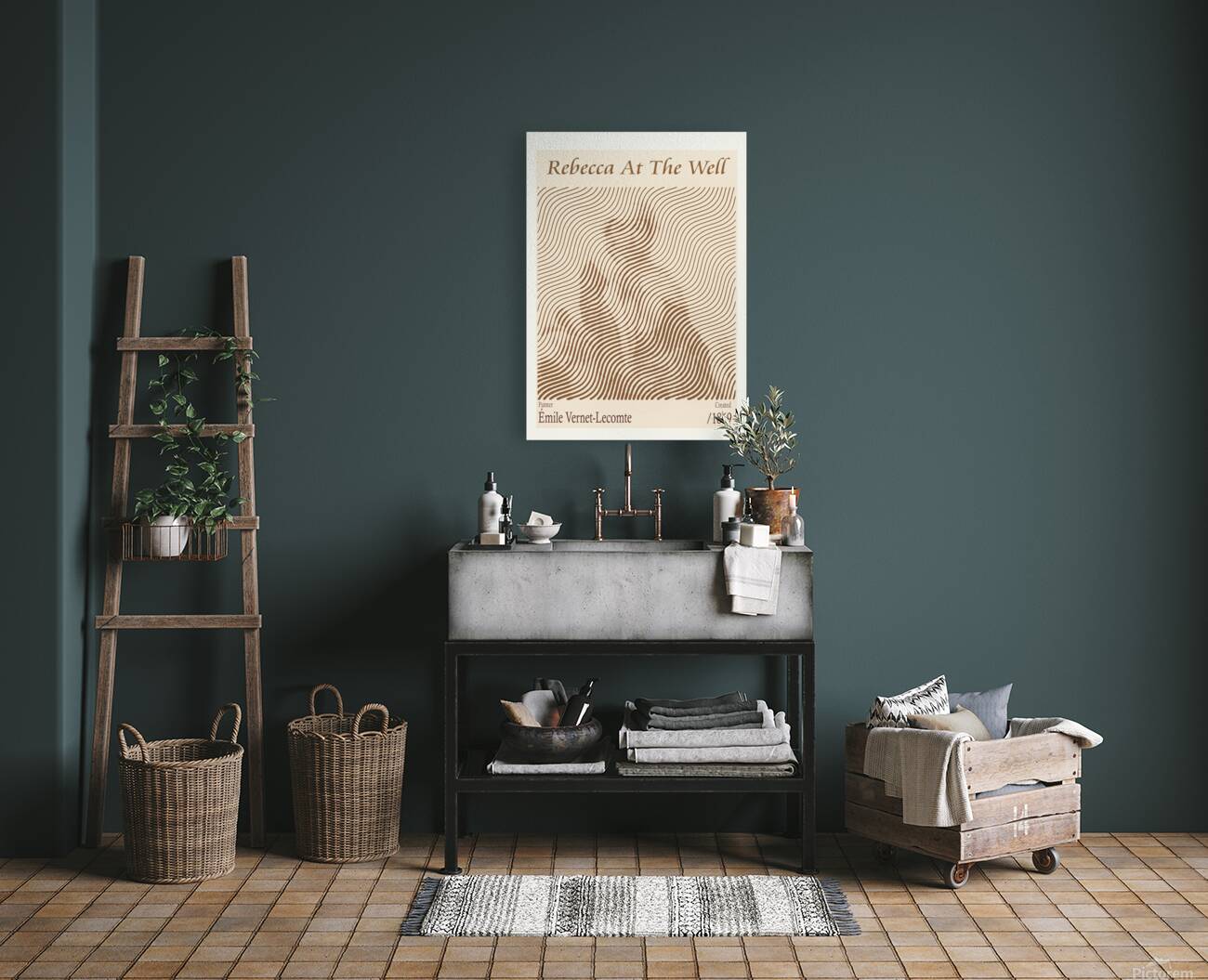 Rebecca At The Well – Emile Vernet-Lecomte 1869 Reproduction