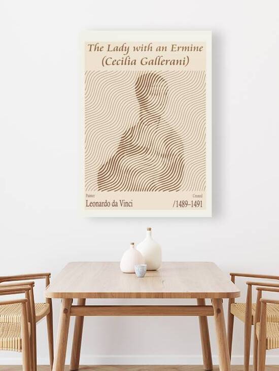The Lady with an Ermine Cecilia Gallerani – Leonardo da Vinci 1489–1491 by The Hypnotized Art
