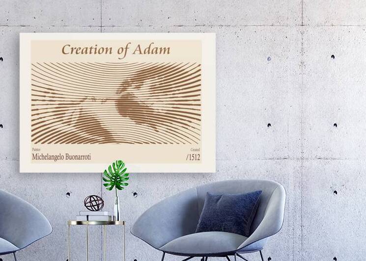 Creation of Adam – Michelangelo Buonarroti 1512 by The Hypnotized Art
