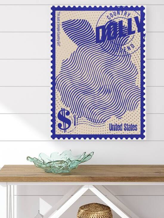 Dolly Parton Stamps art by The Hypnotized Art