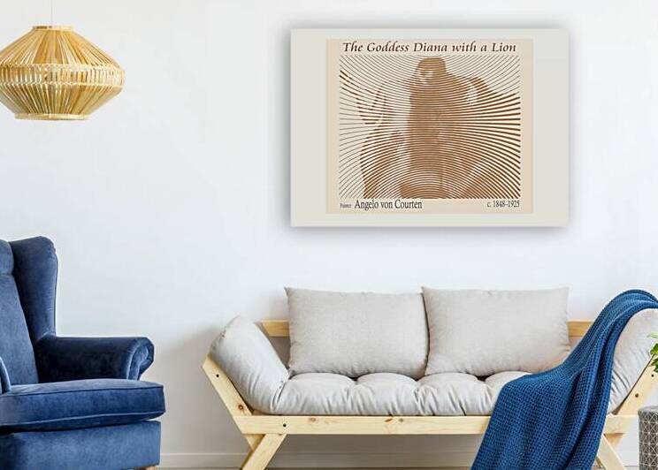 The Goddess Diana with a Lion   by The Hypnotized Art