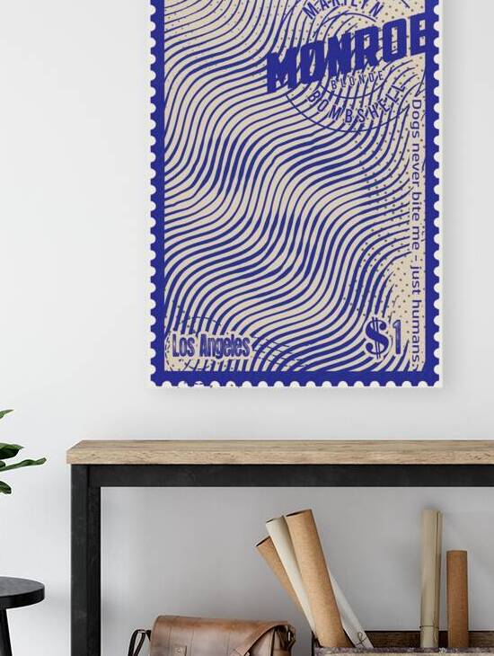 Marilyn Monroe Stamps art   by The Hypnotized Art