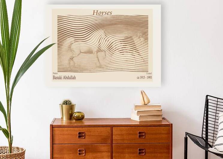 Wavy Abstract Horses  by The Hypnotized Art
