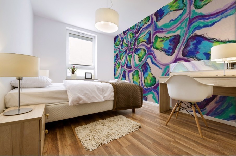 Ammonite Mural print