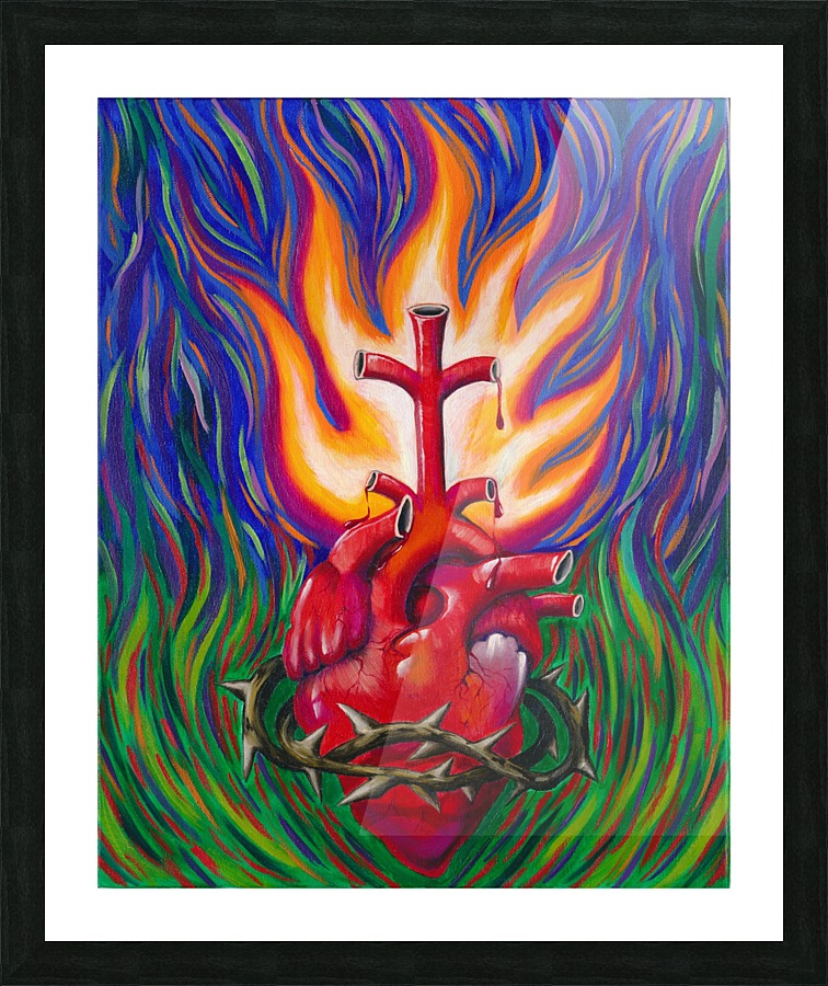 Sacred Heart Picture Frame print