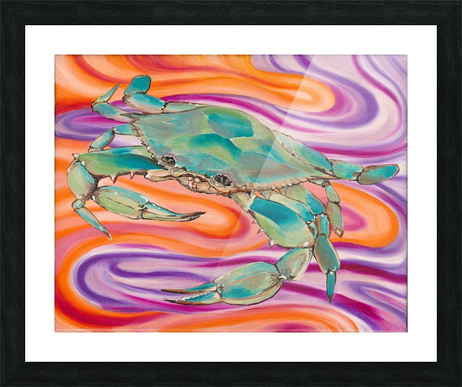 Crab Picture Frame print